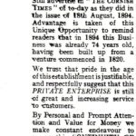 4. 1934 advertisement in the Cornish Times