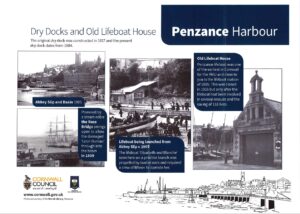 Penzance Interpretation Boards - Dry Docks & Old Lifeboat House