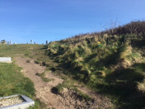Phillack Church Cemetery a dangerous steep slope