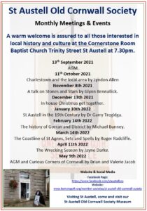St Austell OCS Events Poster 2021-22